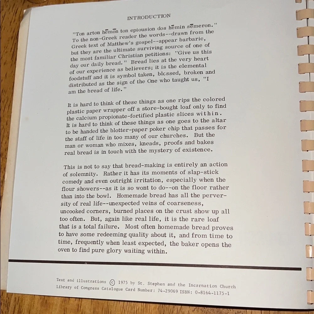 Vintage 'The Book of Bread' Cookbook 1975